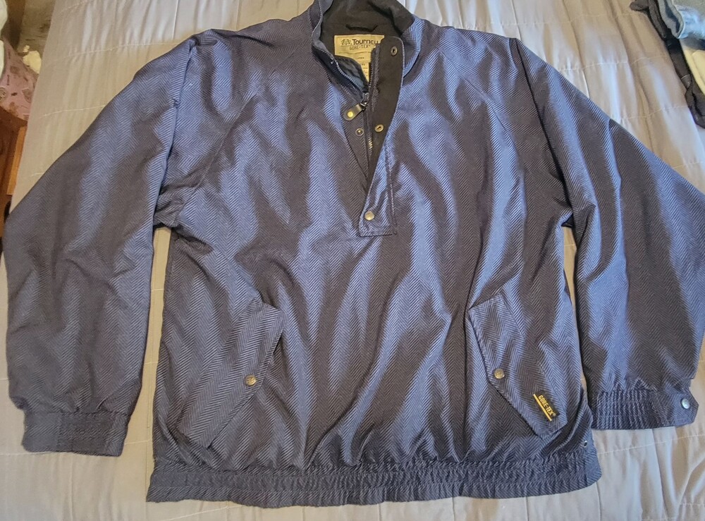 Vintage Tourney Jacket Mens Large Gore-Tex Waterproof Windbreaker Pullover 90s